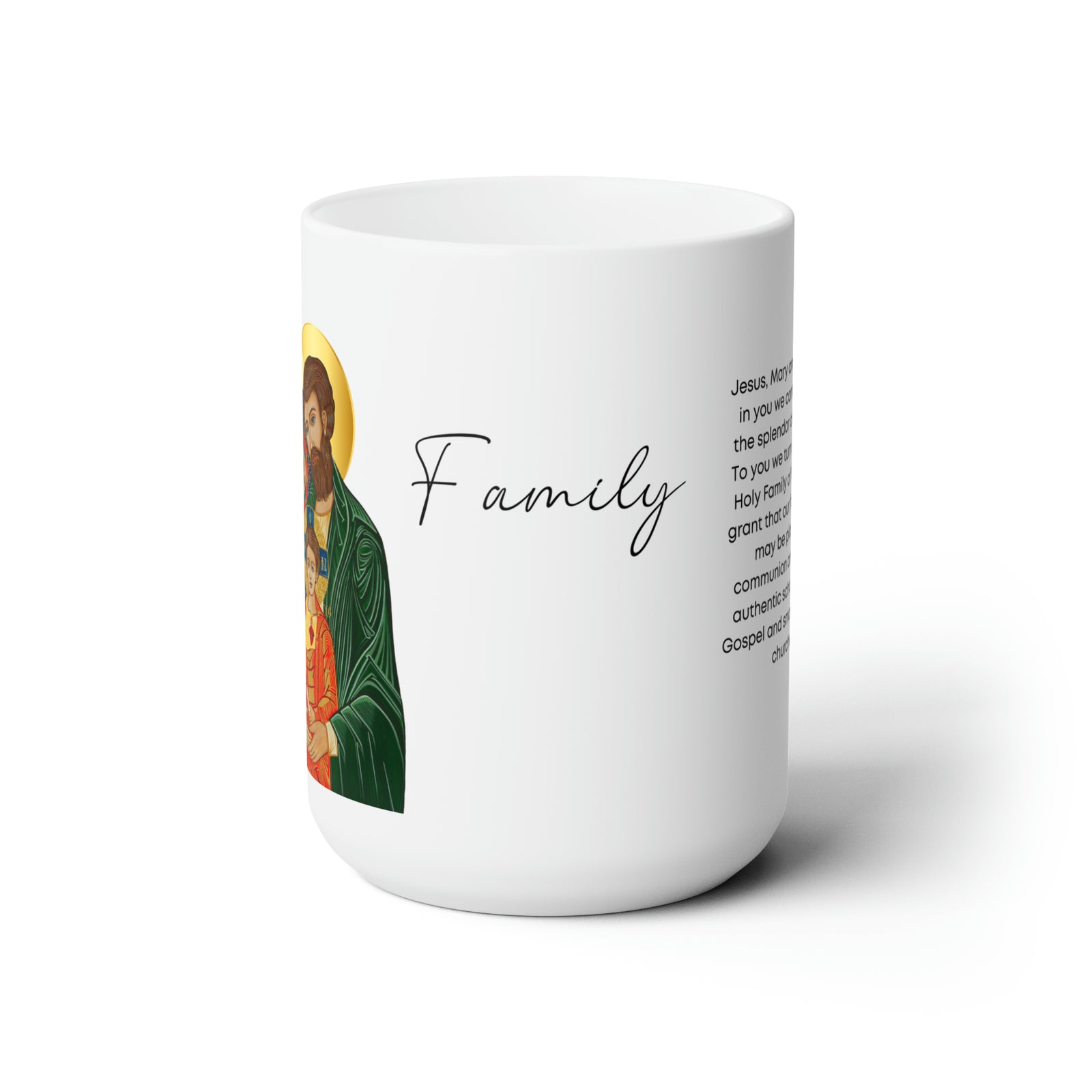 Holy Family Prayer Mug 15oz