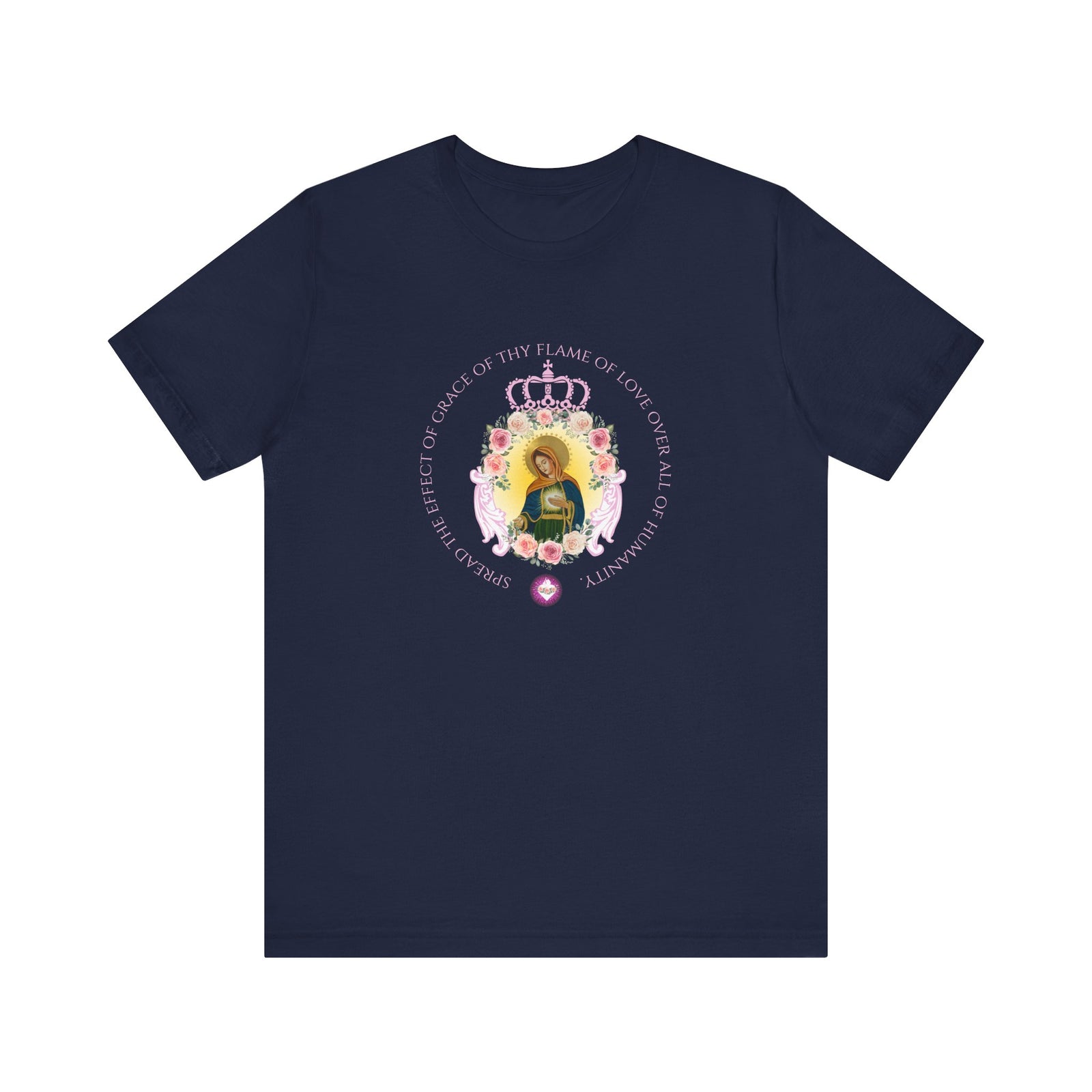 Flame of Love Tee with unity prayer - Unisex