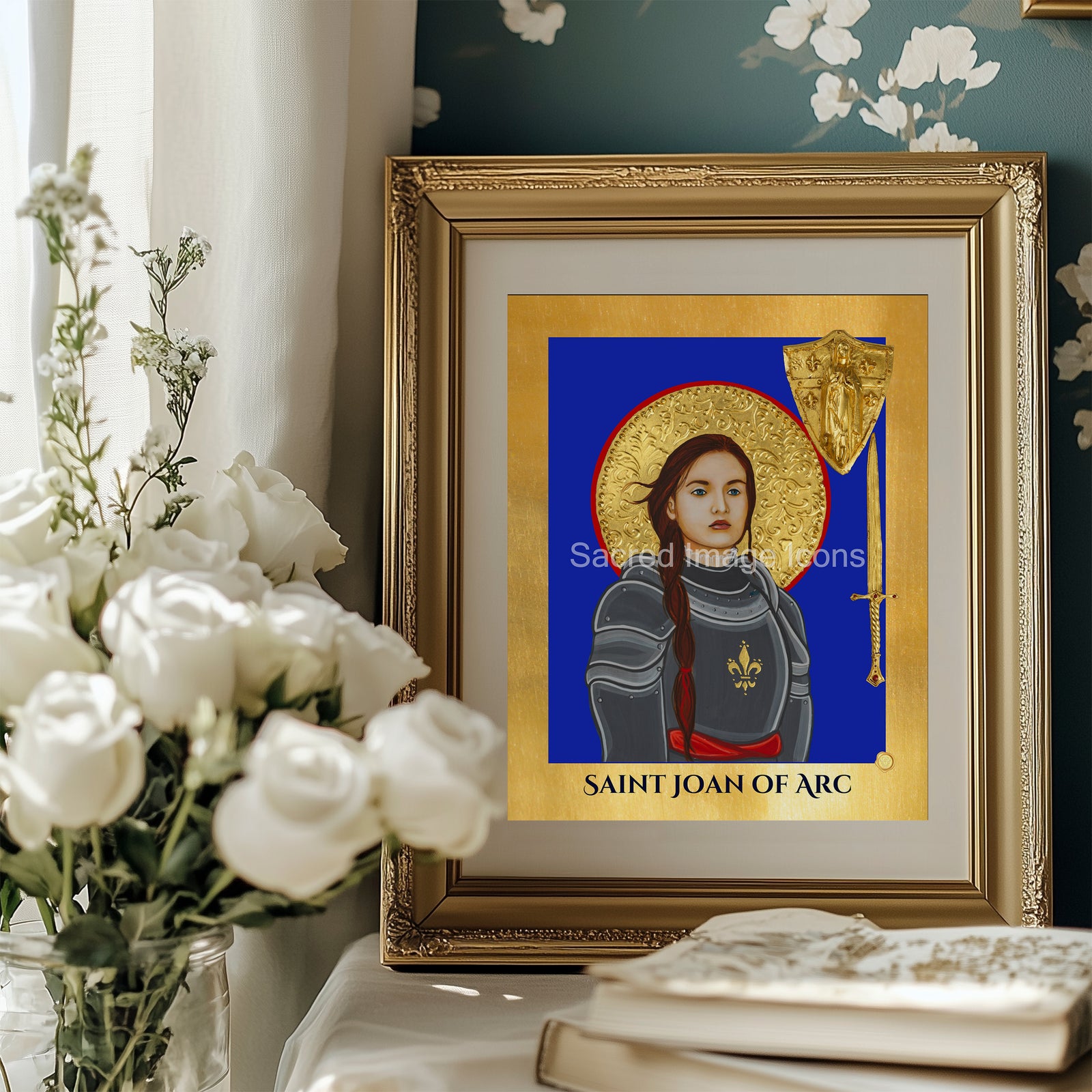 Saint Joan of Arc Icon Print 3