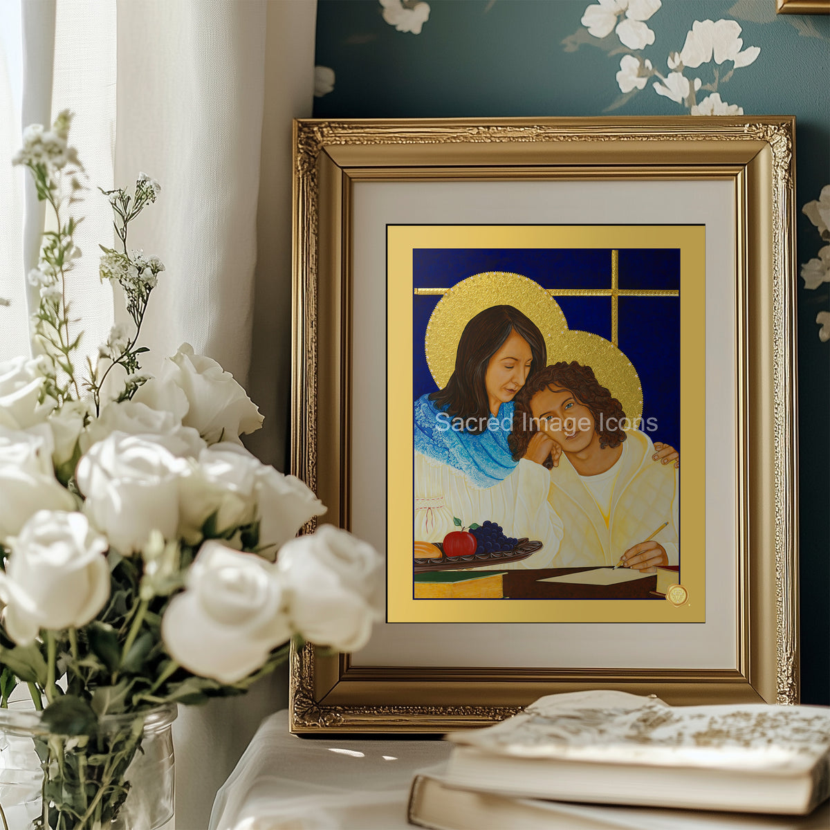 Christ the Student Icon Print