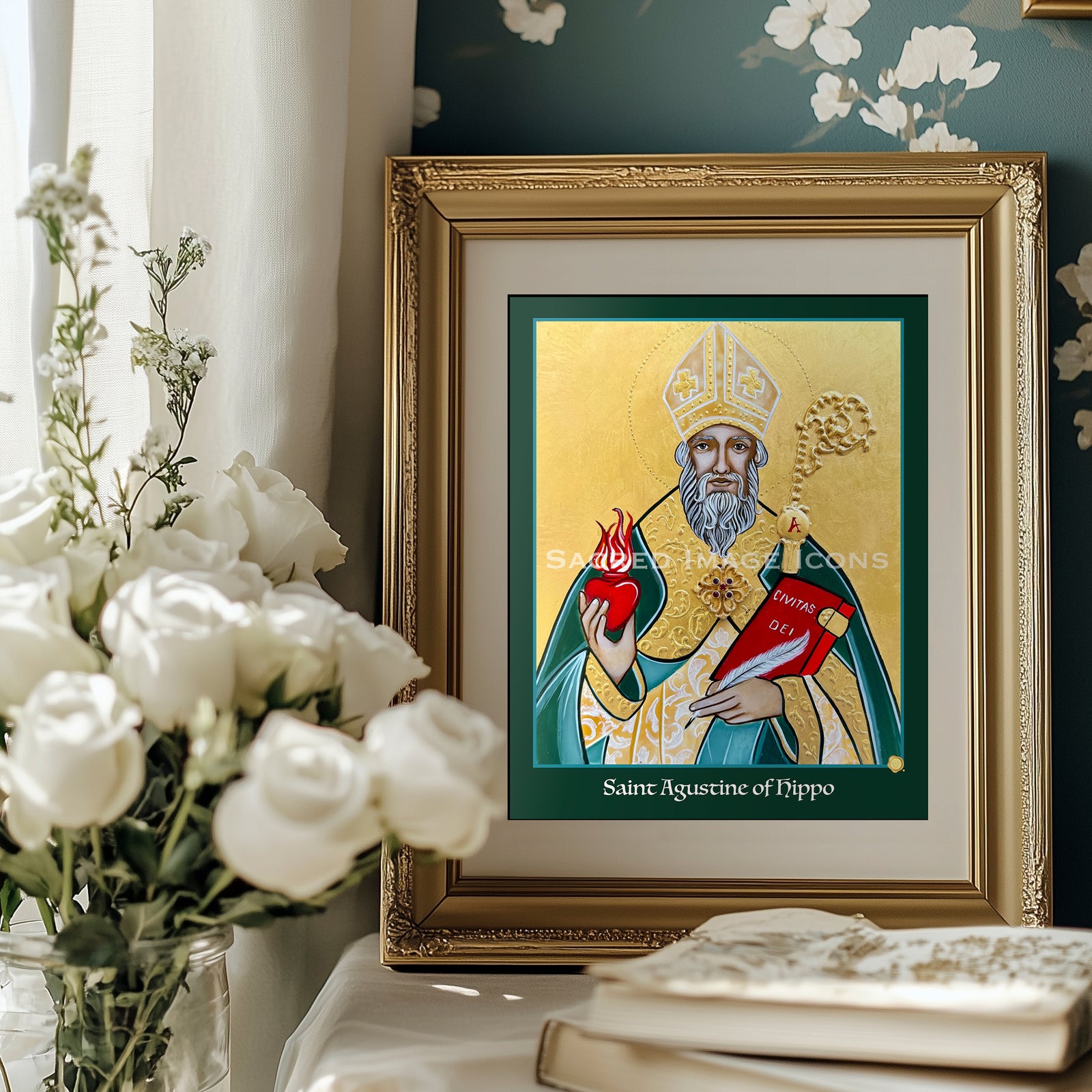 Saint Augustine of Hippo Icon Print