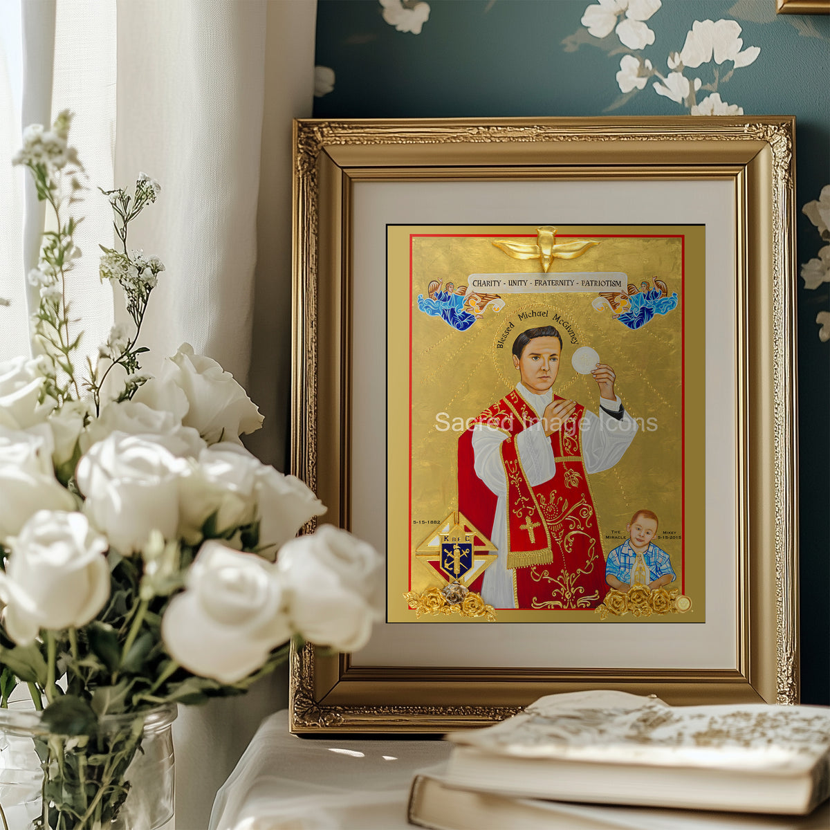 Blessed Michael McGivney Icon Print