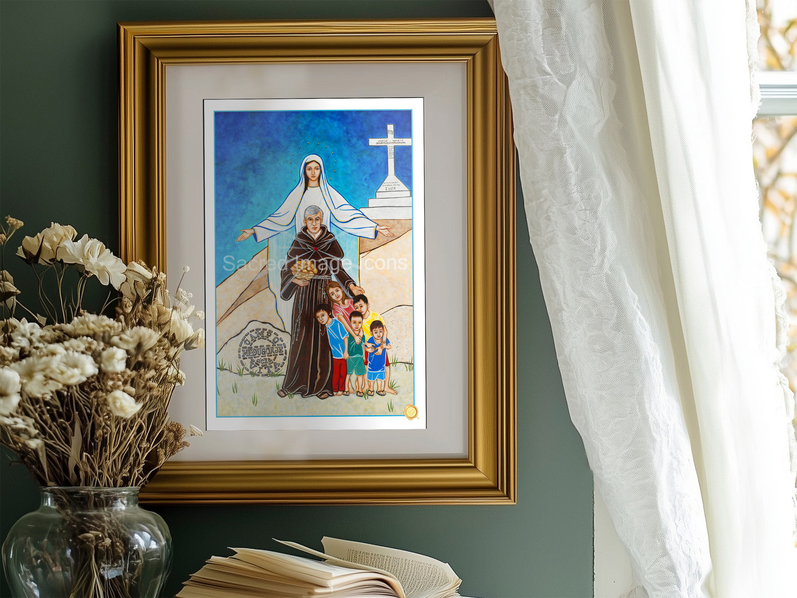 Our Lady of Medjugorje Icon Print
