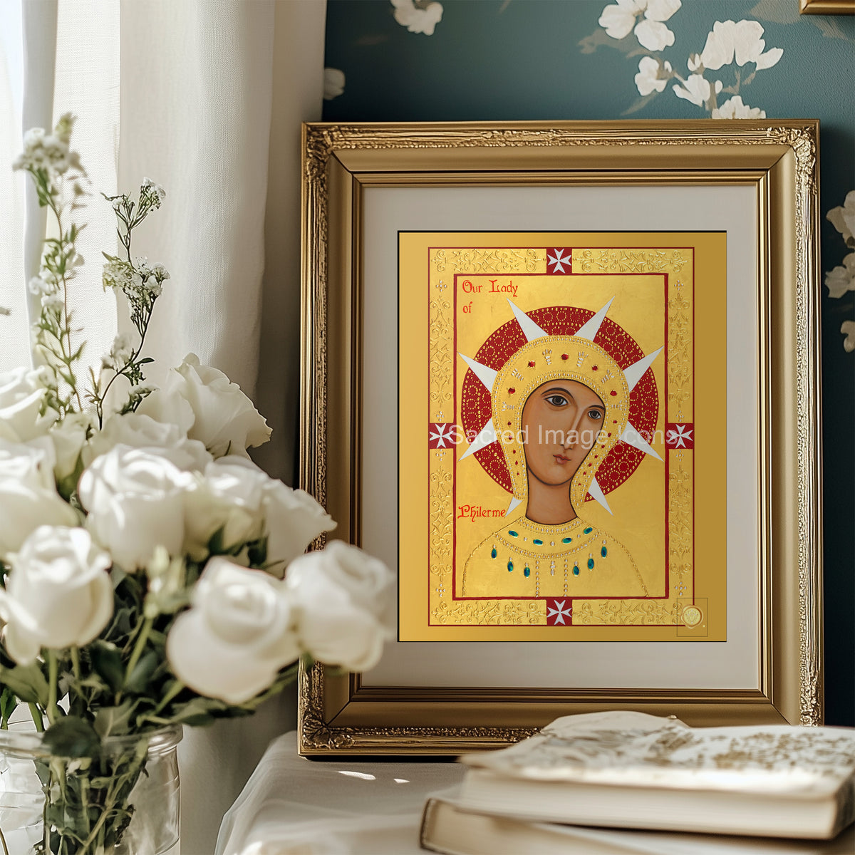 Our Lady of Philerme Icon Print