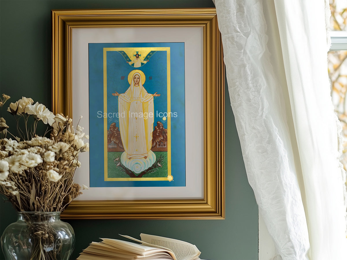 Our Lady of Fatima Byzantine Icon Print