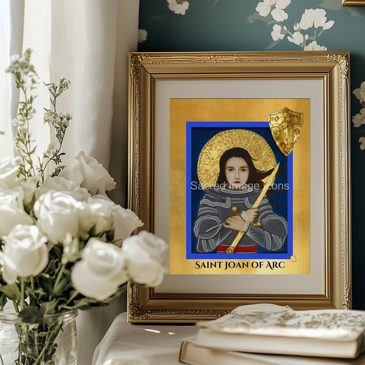 Saint Joan of Arc Icon Print 2