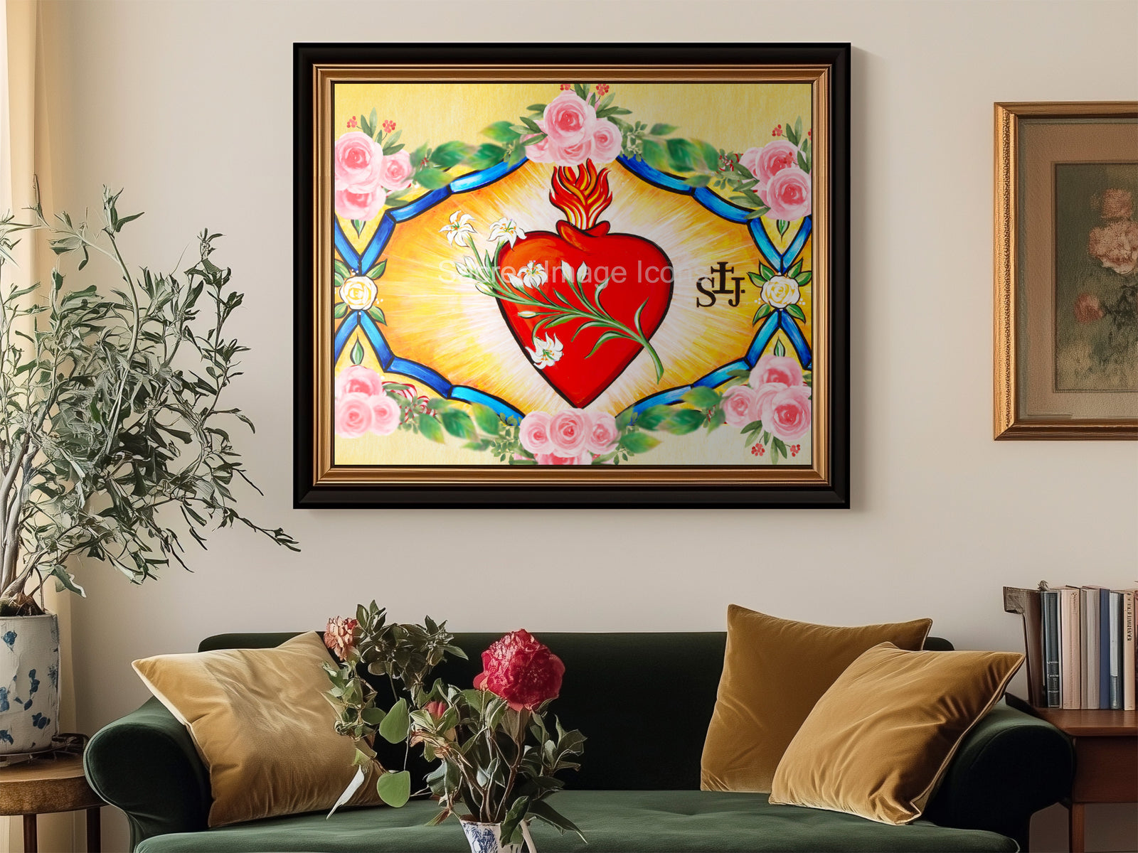 The Chaste Heart of St Joseph Icon Print