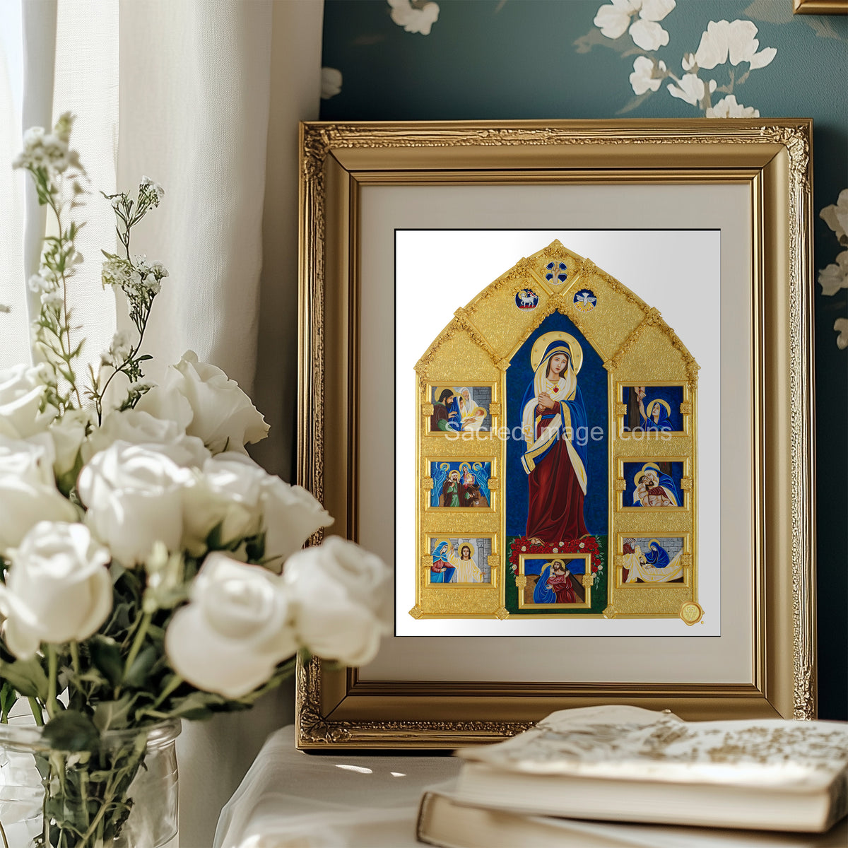 Our Lady of Sorrows 2 Icon Print
