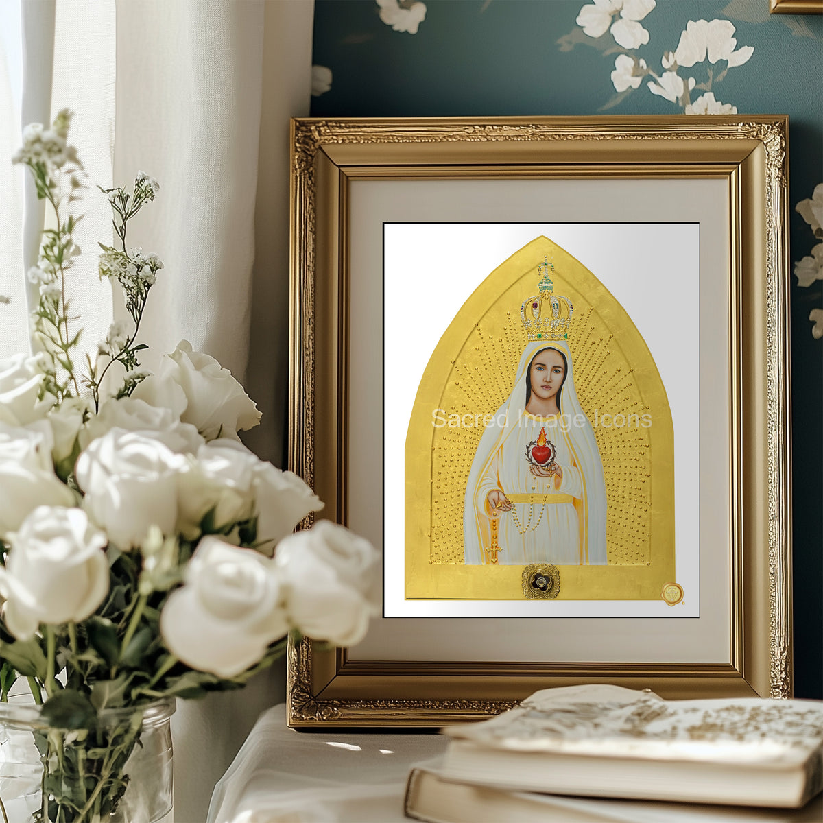 Our Lady of Fatima Icon Print