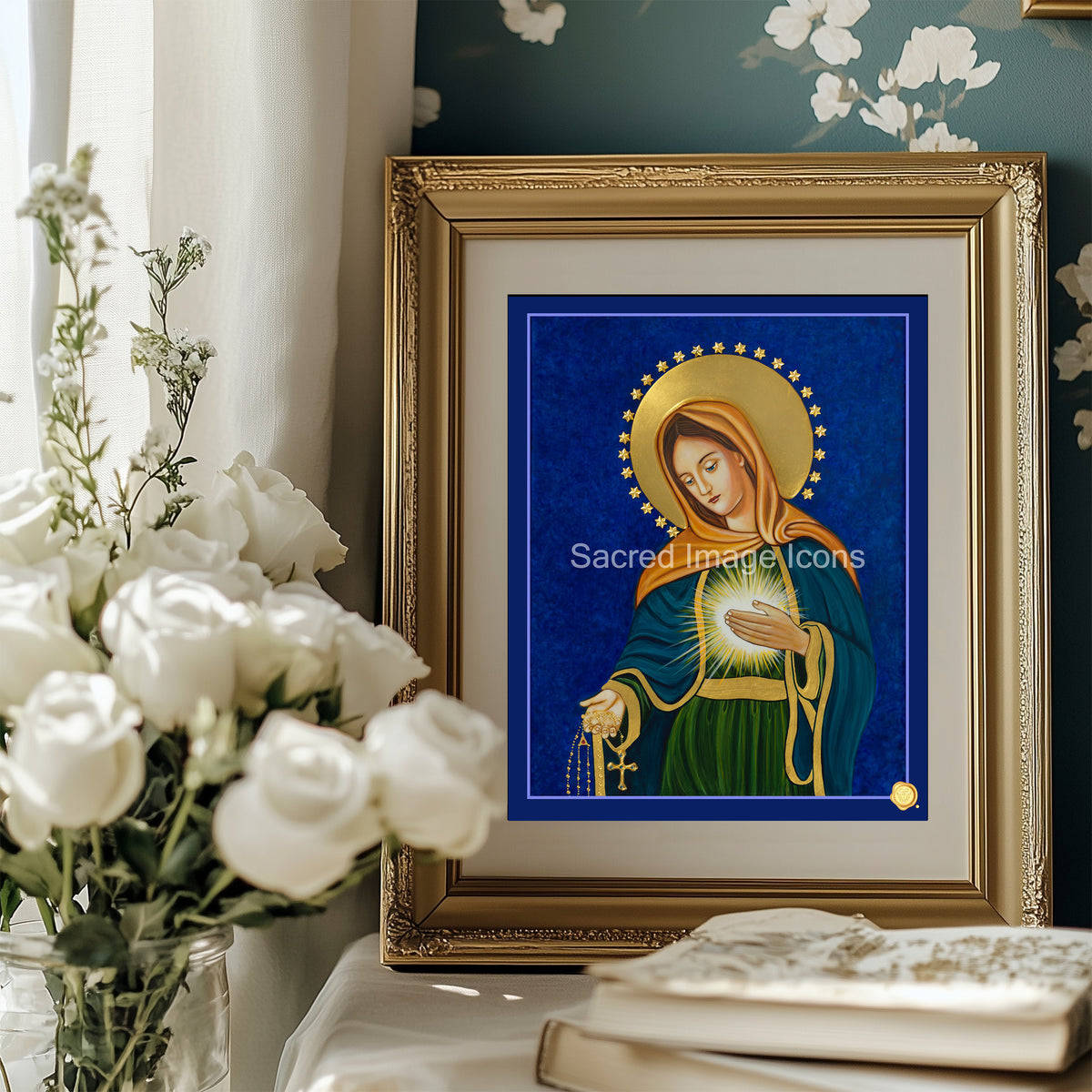 Flame of Love Icon Print