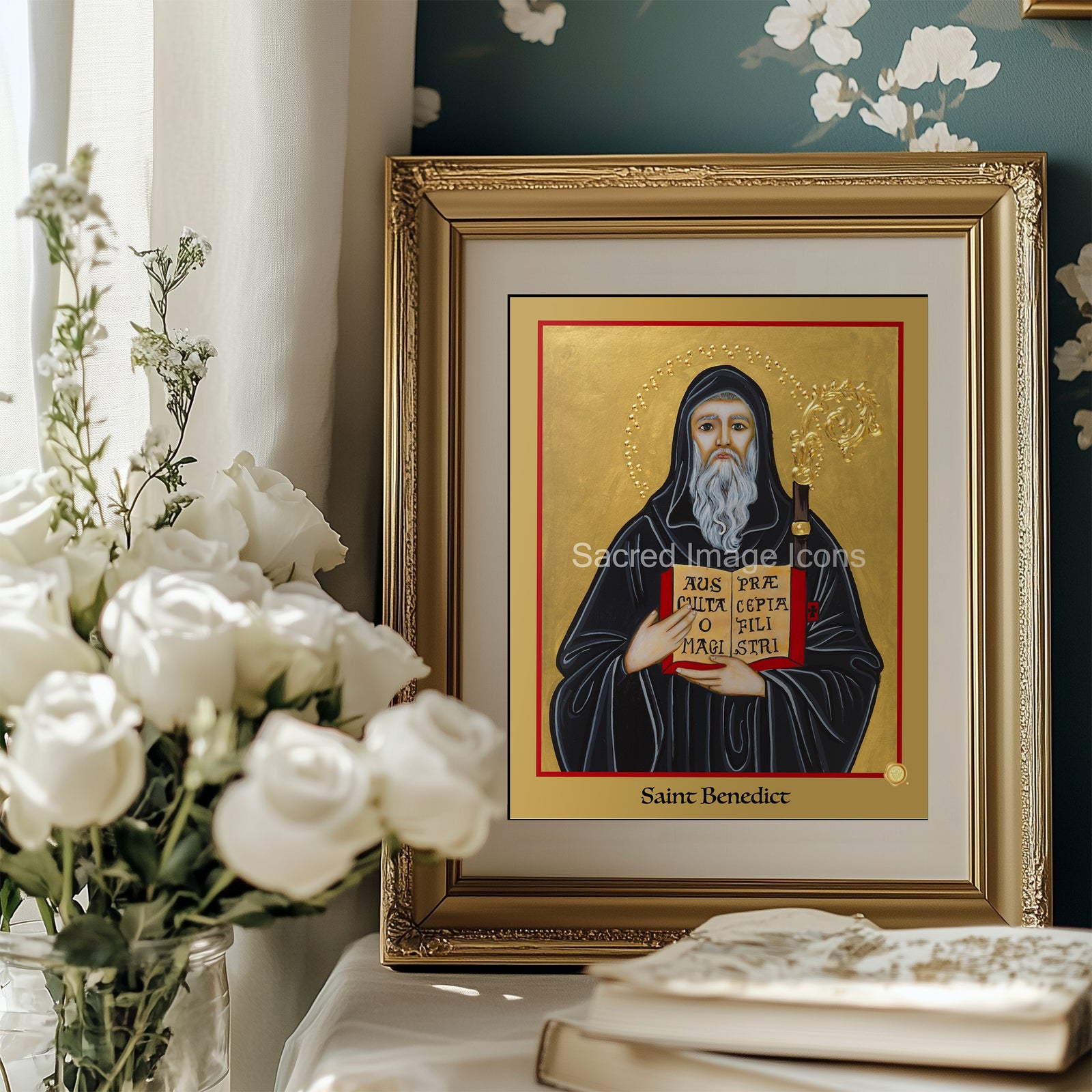 Saint Benedict 3 Icon Print