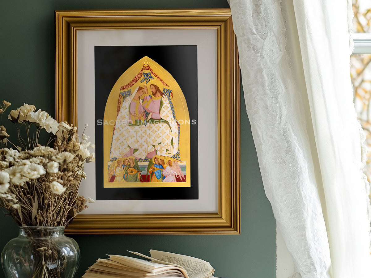 The Coronation of Mary Icon Print