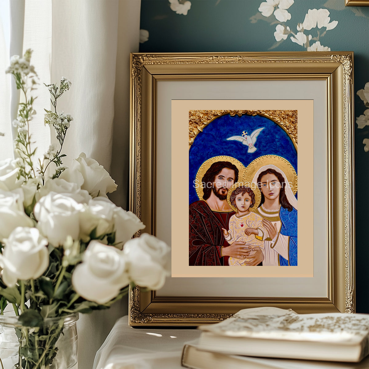 The Holy Family 4 Icon Print
