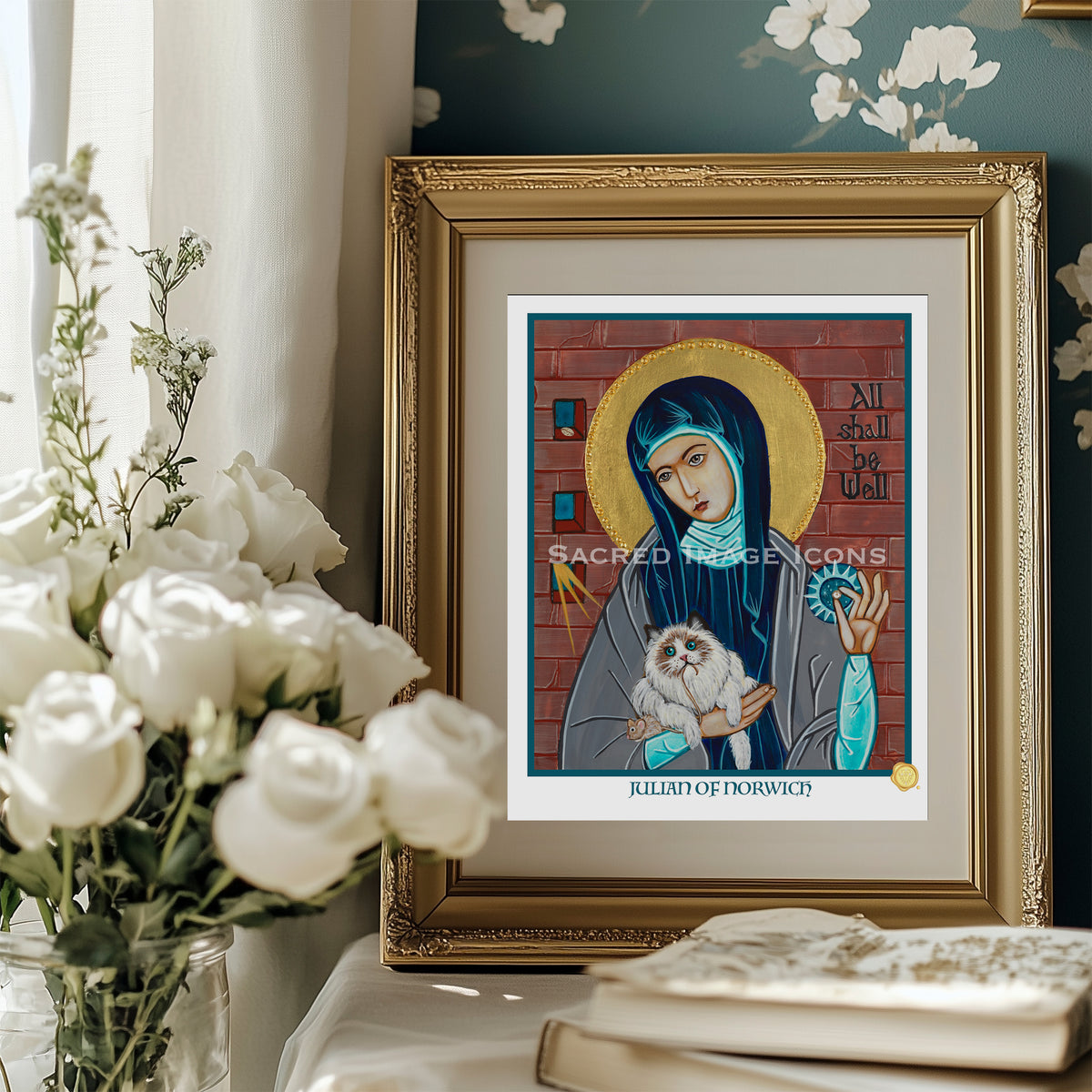 Saint Julian of Norwich Icon Print