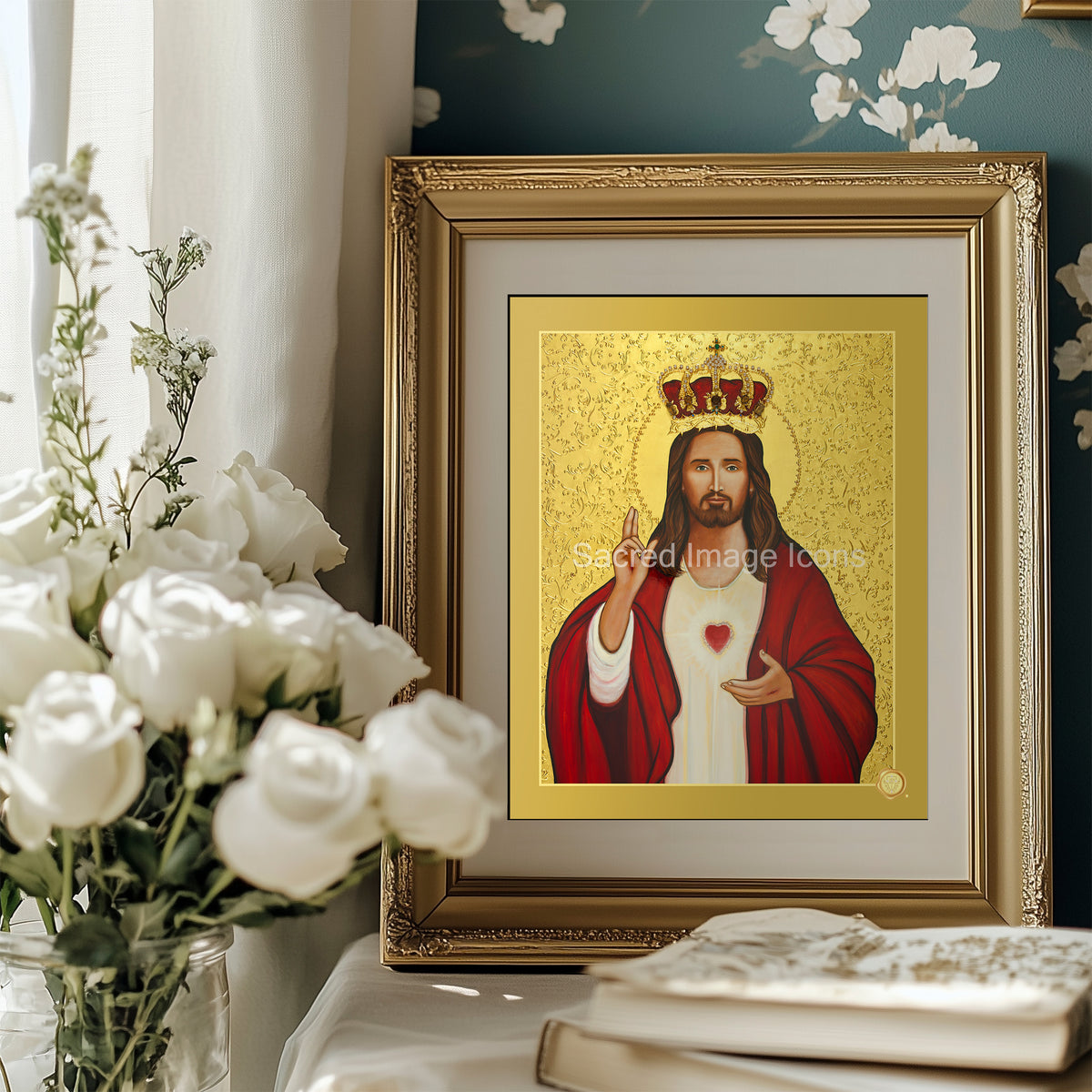 Sacred Heart Jesus Icon Print