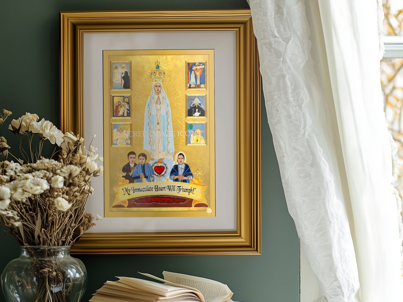 Our Lady of Fatima Icon Print