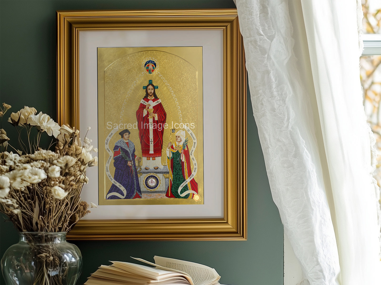 Christ the High Priest, Saint Thomas More, St. Columba Icon Print