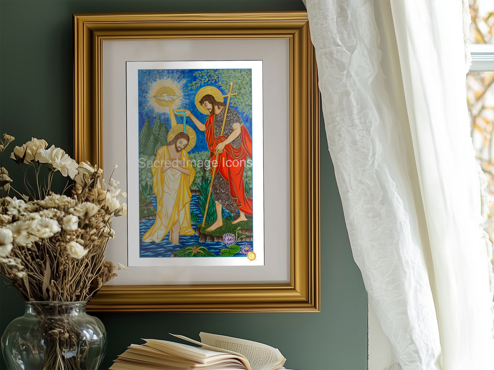 Baptism of Jesus Icon Print