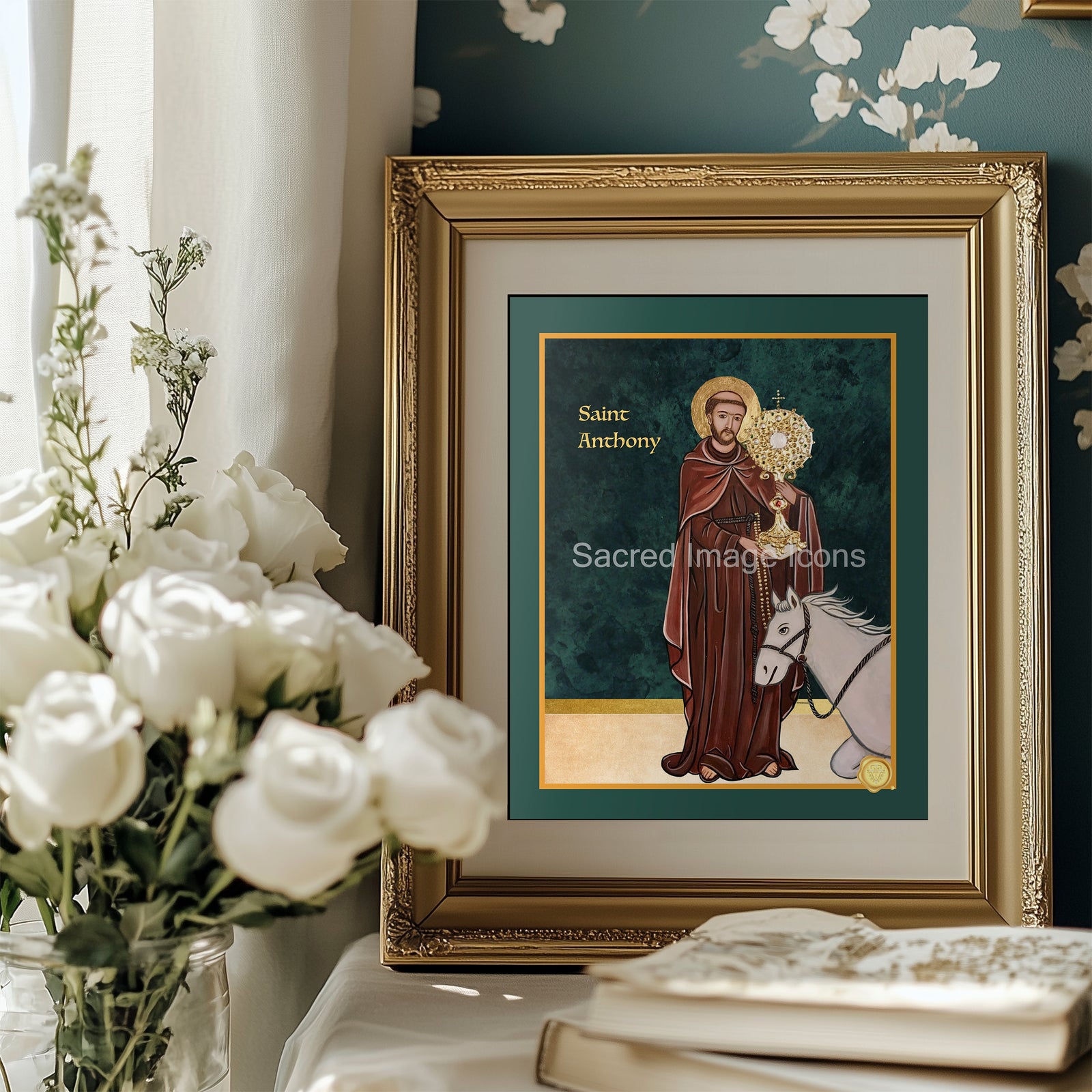 Saint Anthony Icon Print