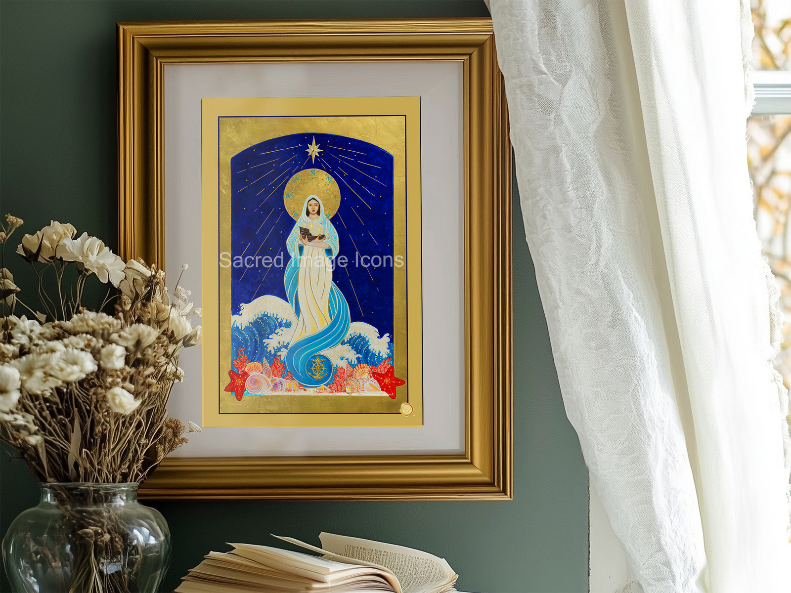 Our Lady Star of the Sea Icon Print