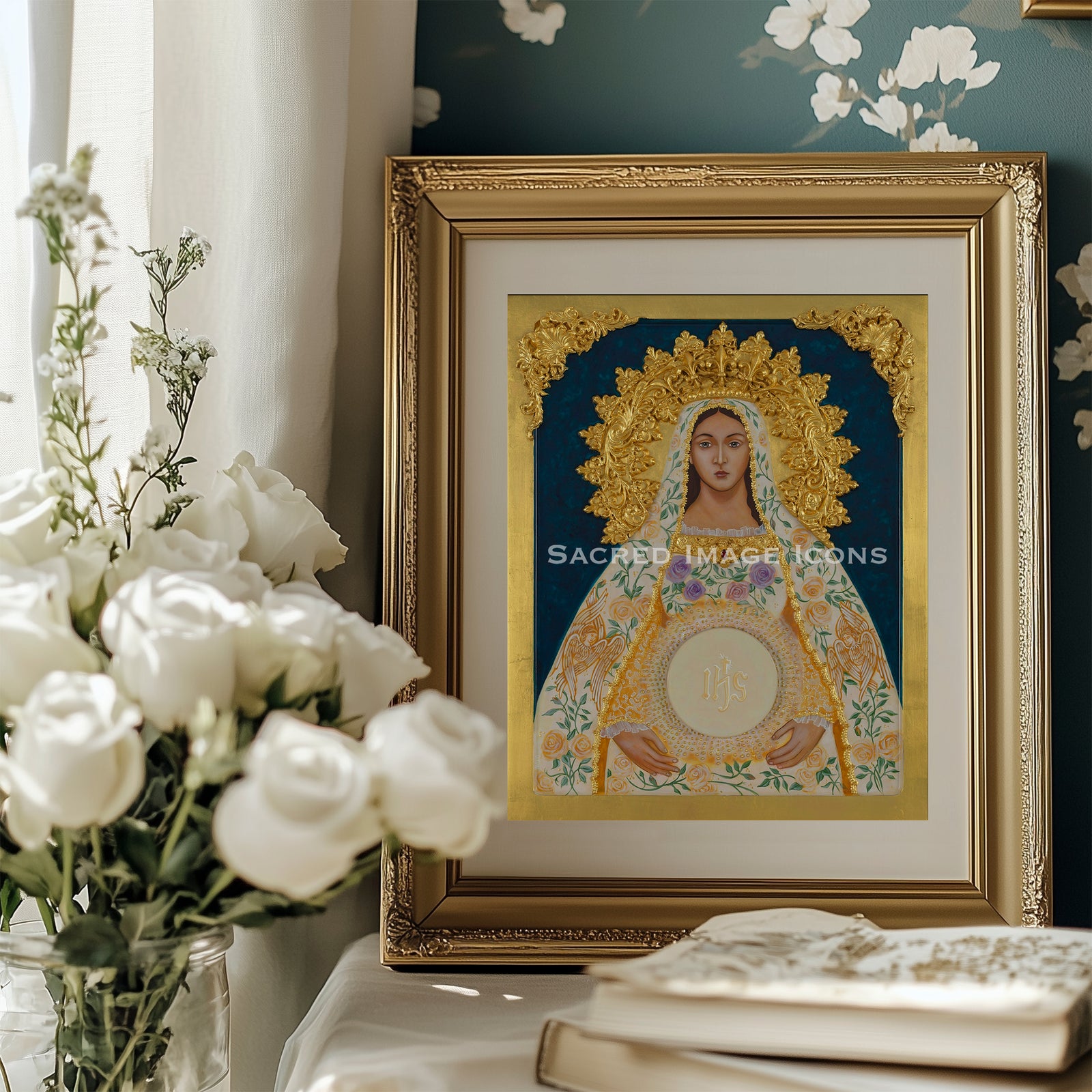 Our Lady Mother of Love Icon Print
