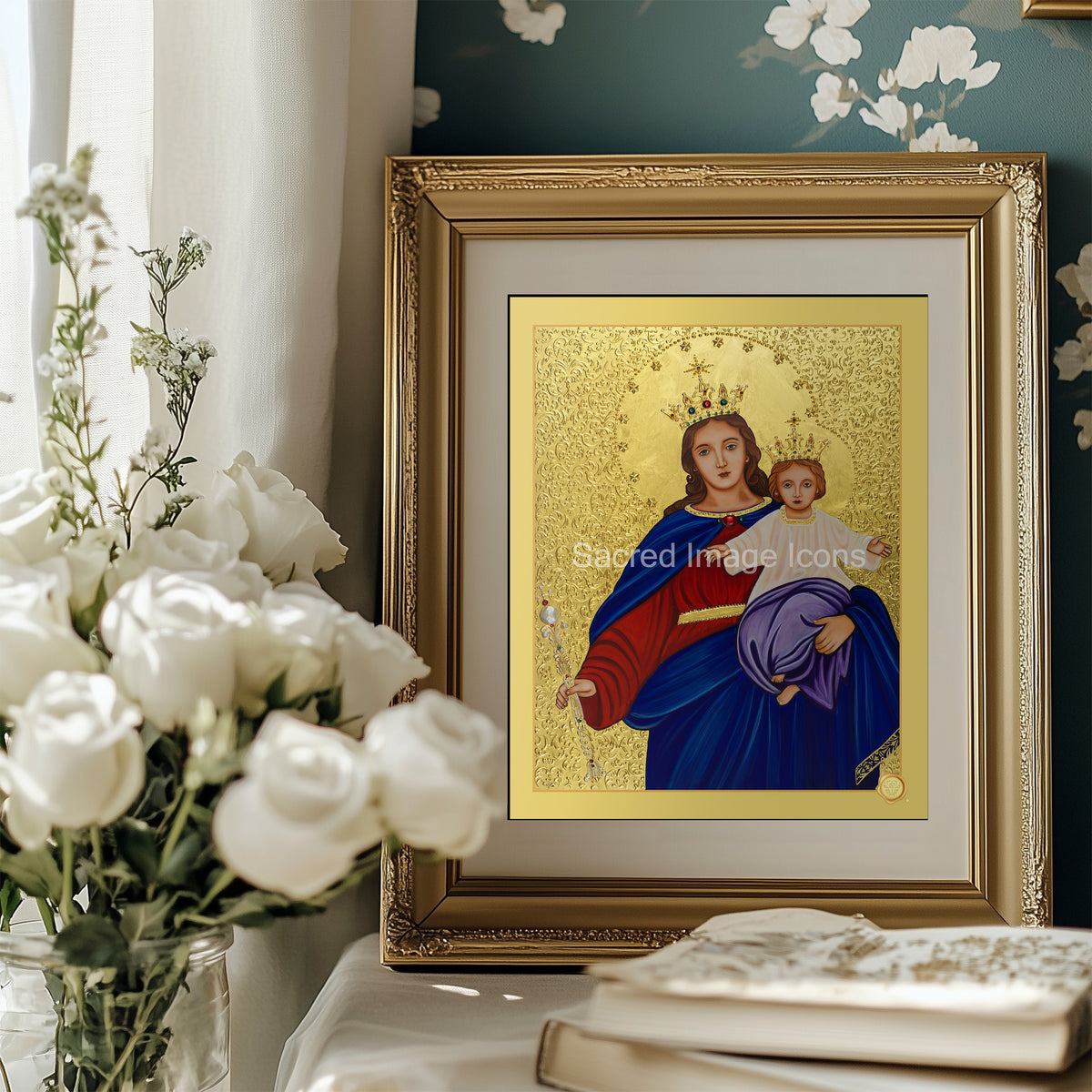 Our Lady Help of Christians Icon Print