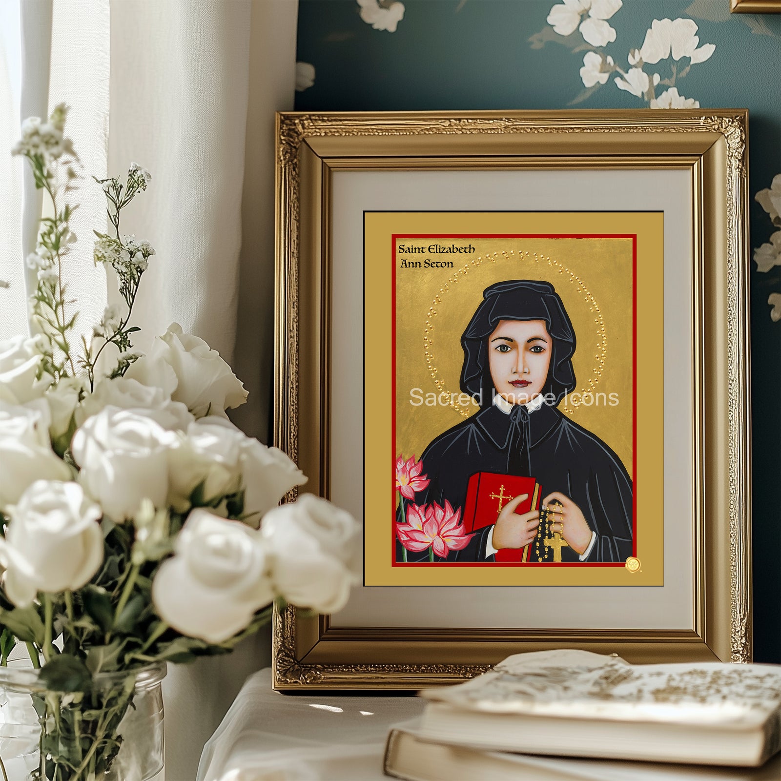 Saint Elizabeth Ann Seton Icon Print