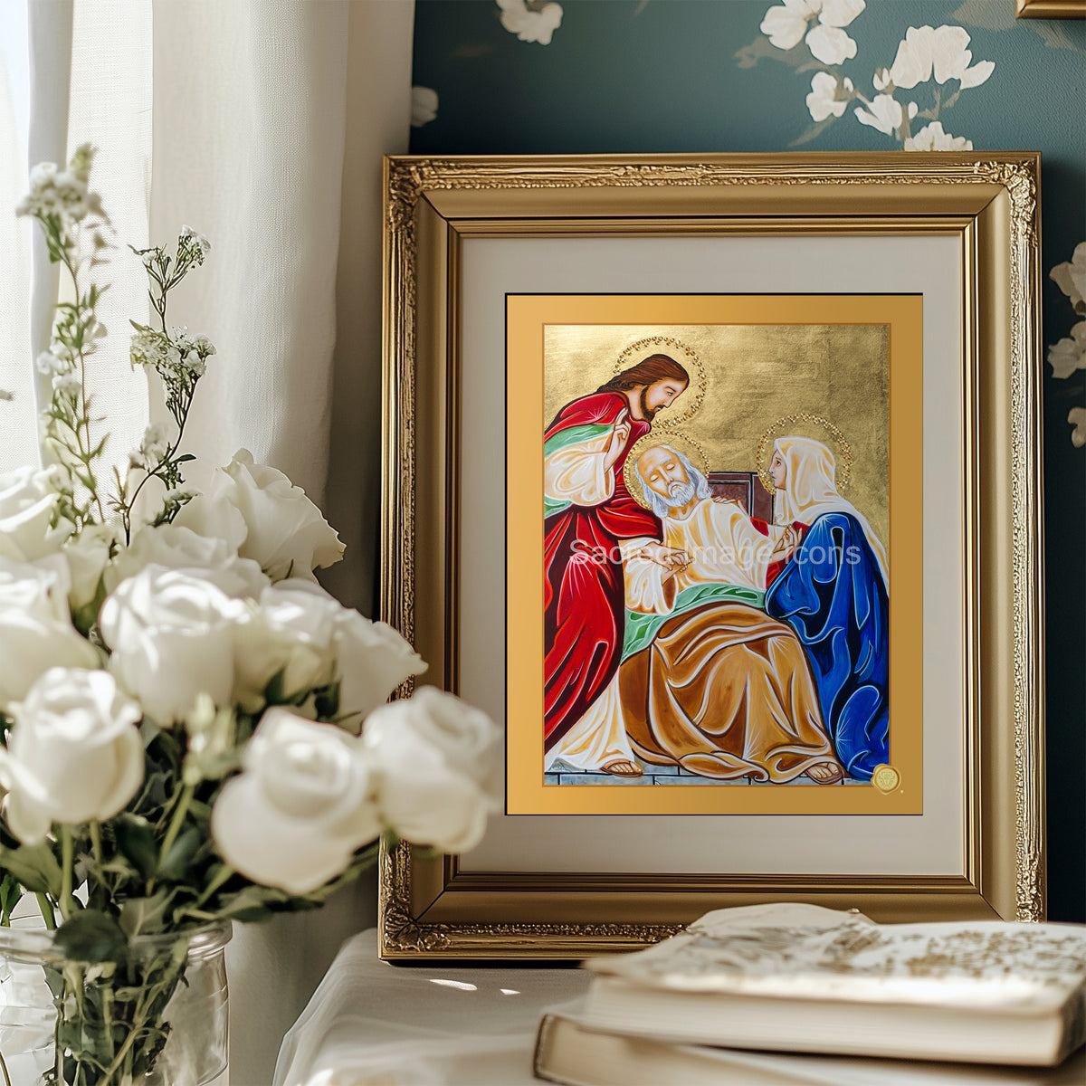 Saint Joseph of the Holy Death Icon Print