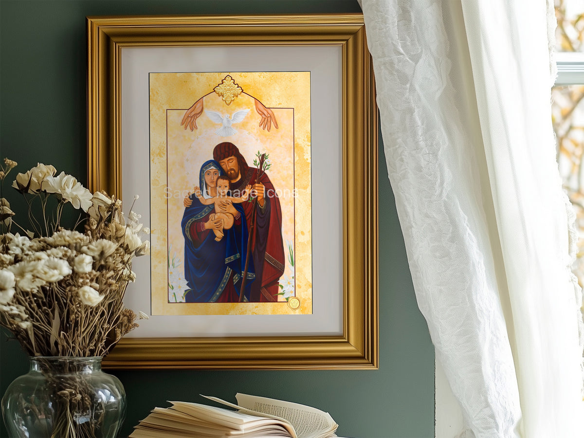 The Holy Family 2 Icon Print