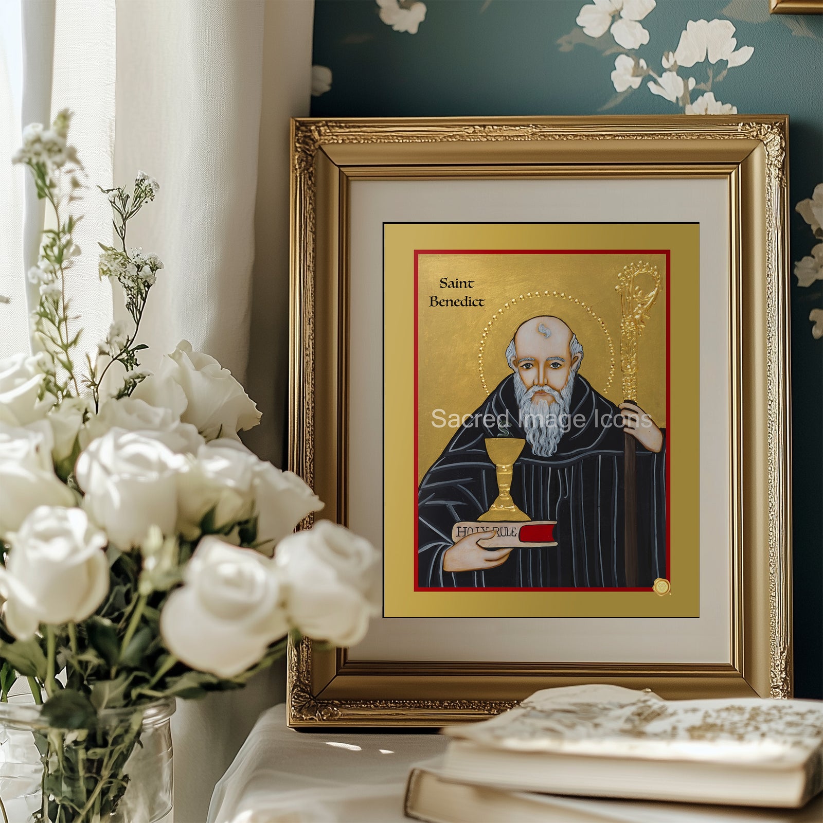 Saint Benedict 2 Icon Print
