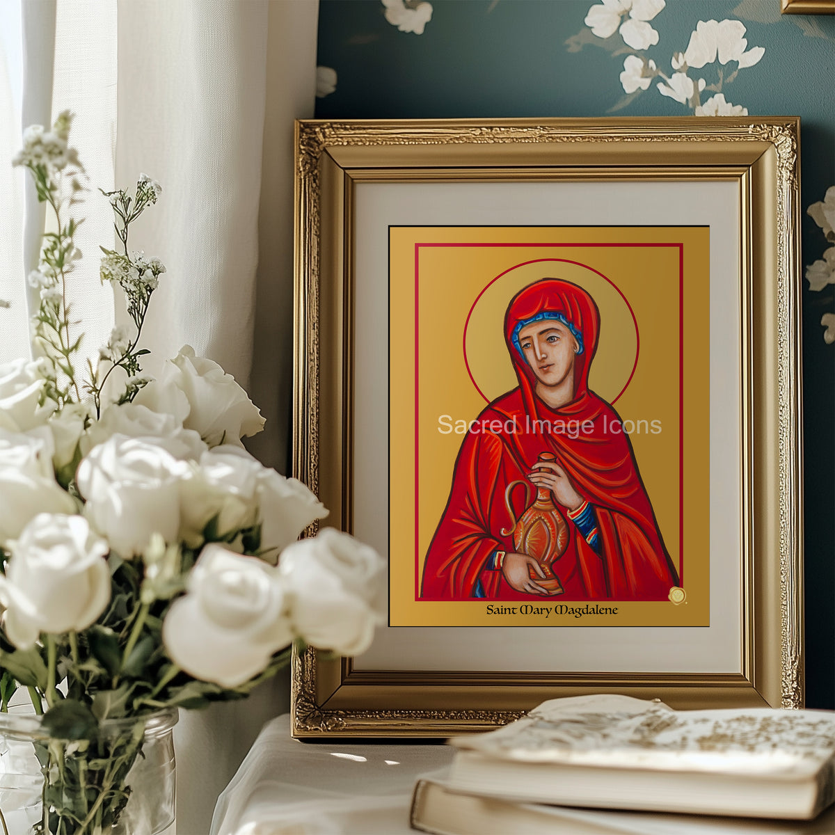 Saint Mary Magdalene Icon Print