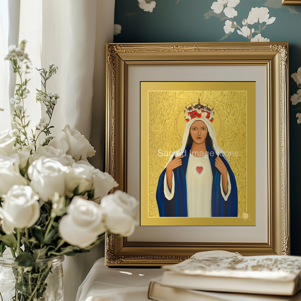 Immaculate Heart of Mary Icon Print