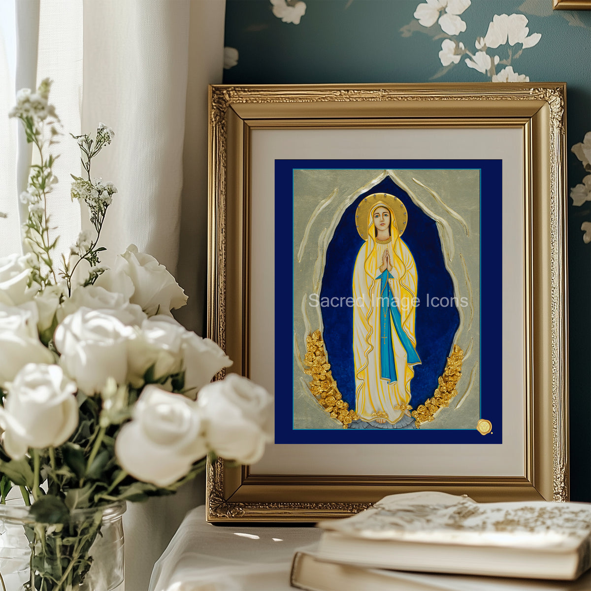 Our Lady of Lourdes 1 Icon Print