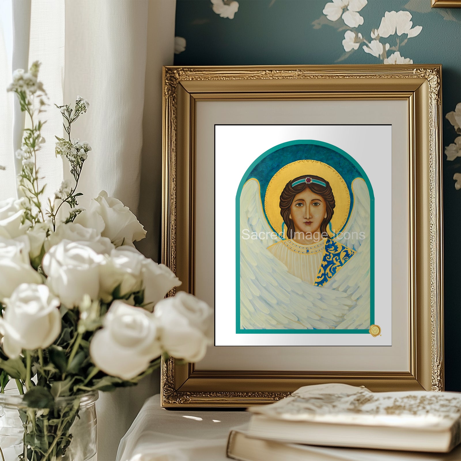 Guardian Angel Icon Print - Boy