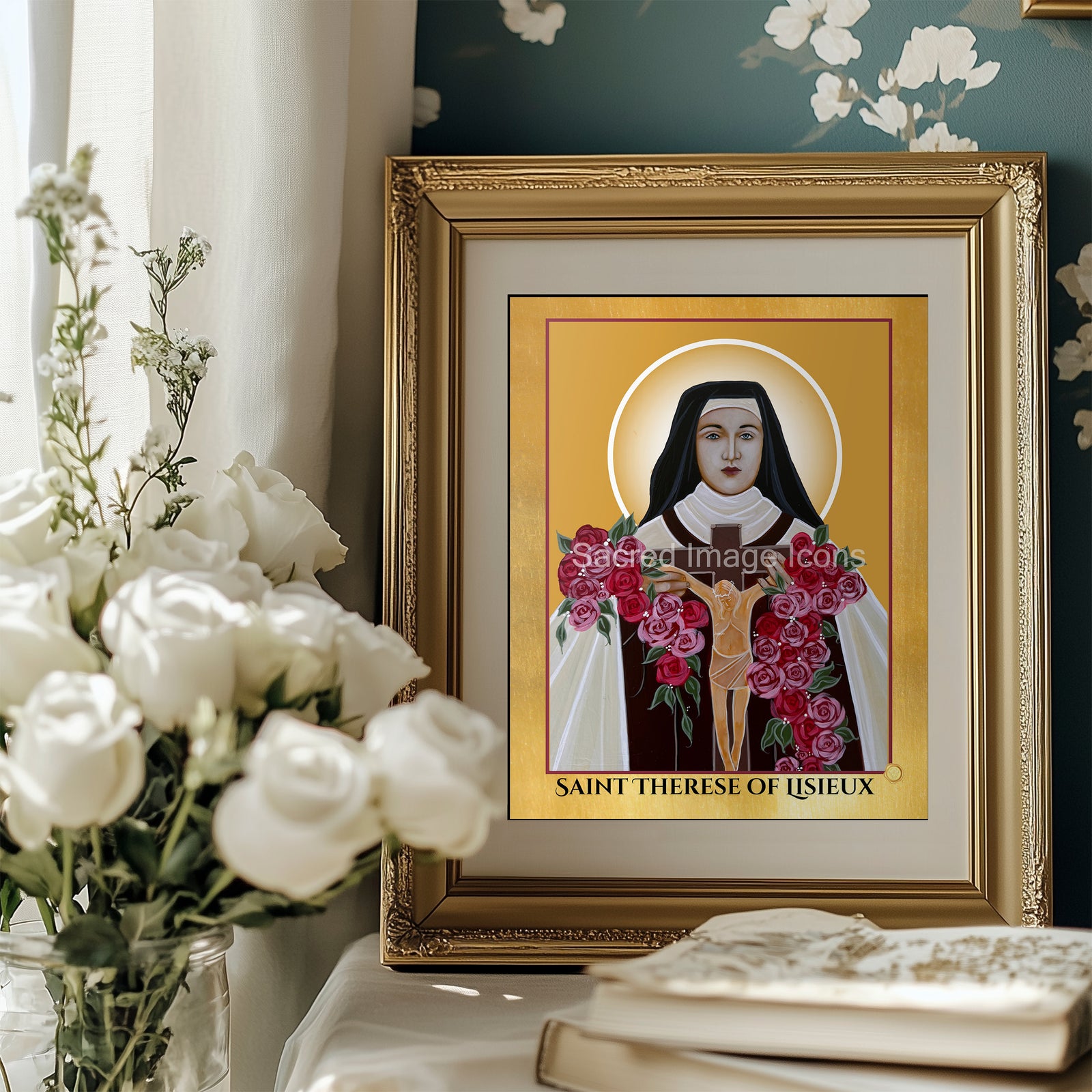 Saint Therese of Lisieux Icon Print
