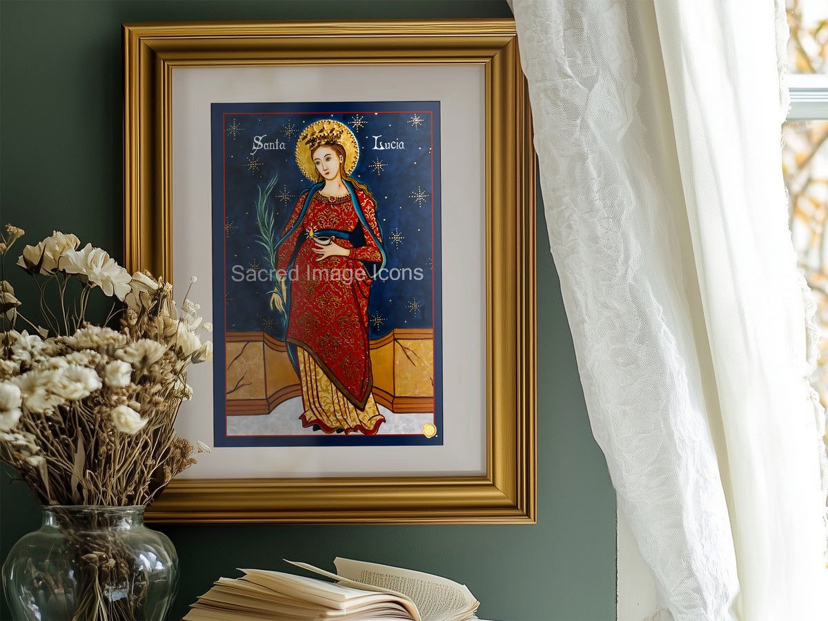 Saint Lucy Icon Print