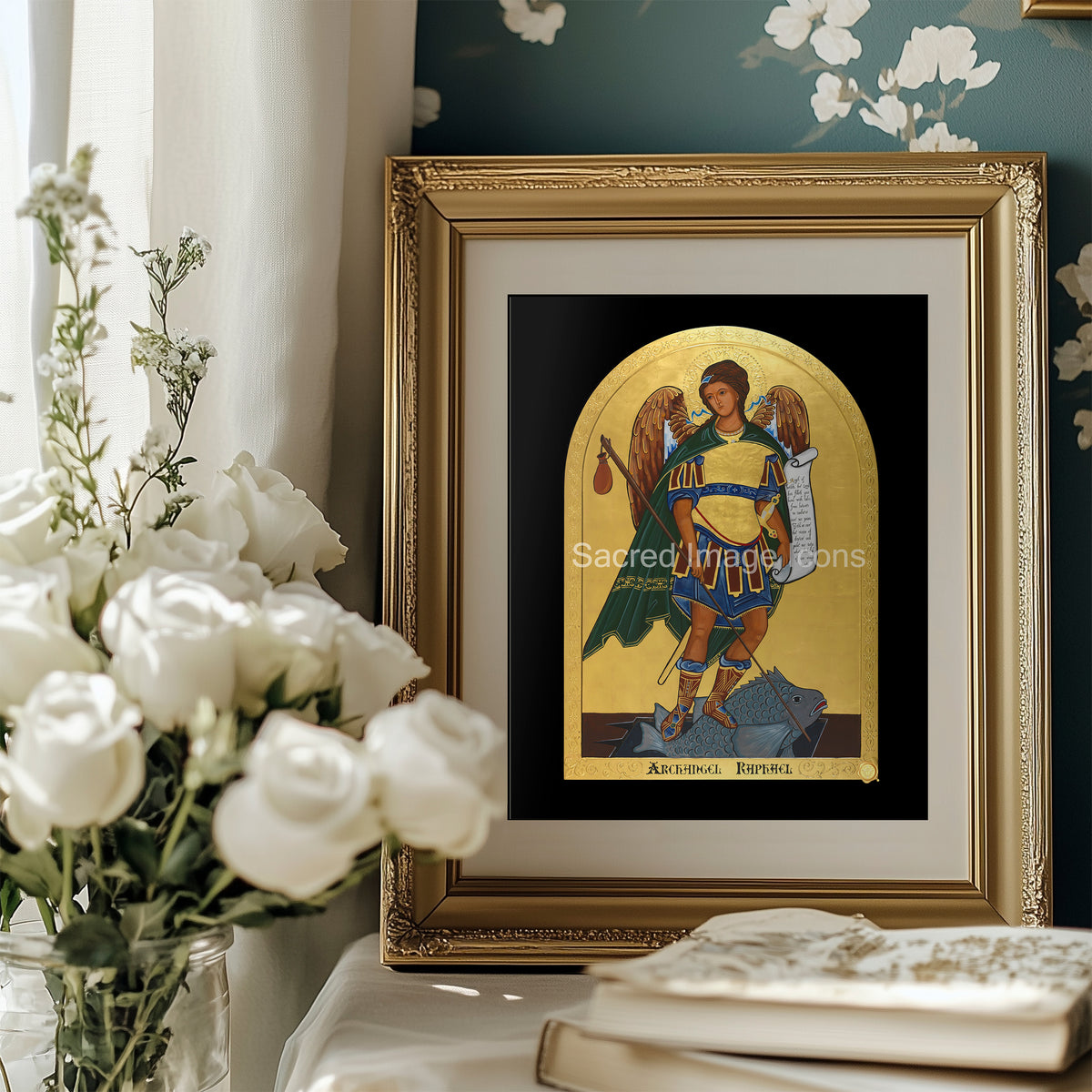 Archangel Raphael Icon Print