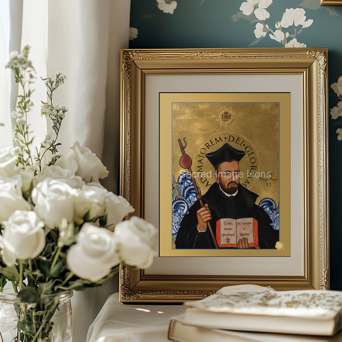 Saint Peter Faber Icon Print