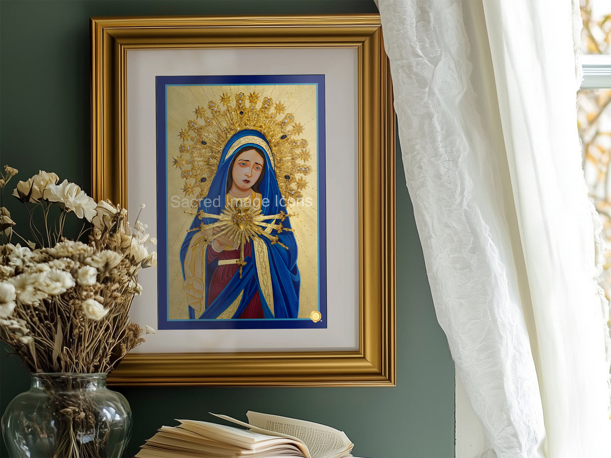 Our Lady of Sorrows Icon Print