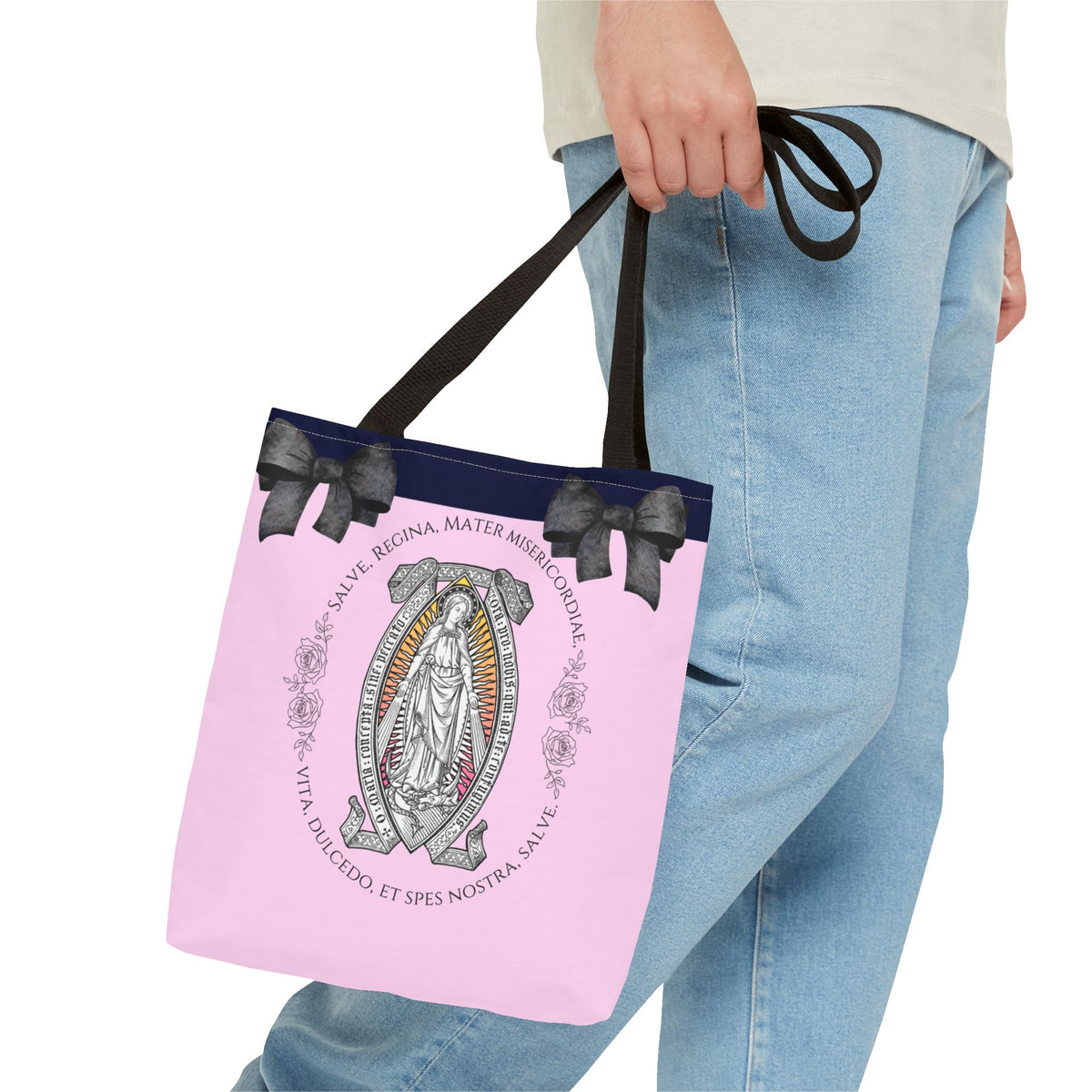 Blessed Mother Tote Bag - Pink