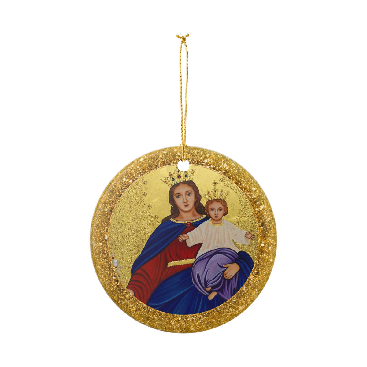 Our Lady of Good Council Ceramic Christmas Ornament