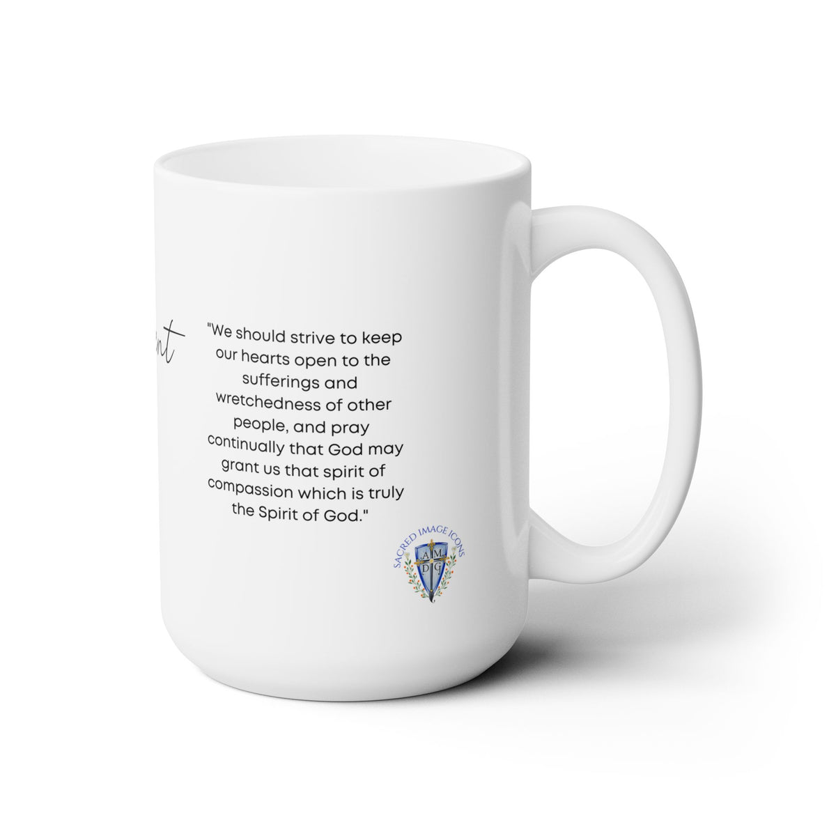 Saint Vincent de Paul Prayer Mug 15oz