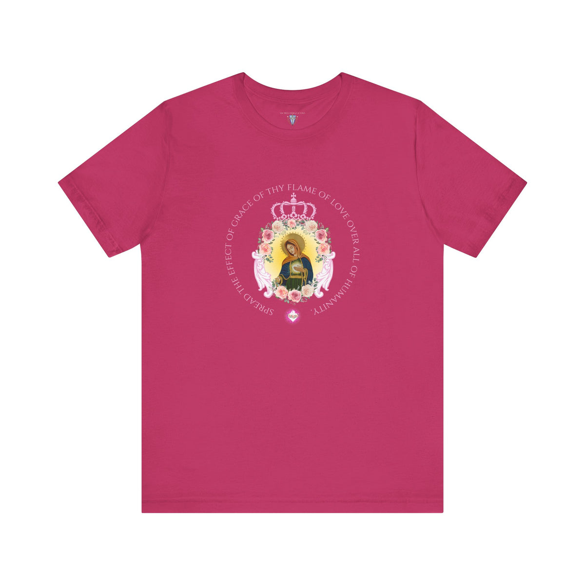 Flame of Love Tee with unity prayer - Unisex