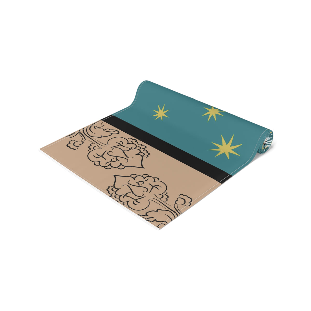 Our Lady of Guadalupe's Mantle Table Runner in Cotton Twill or Poly