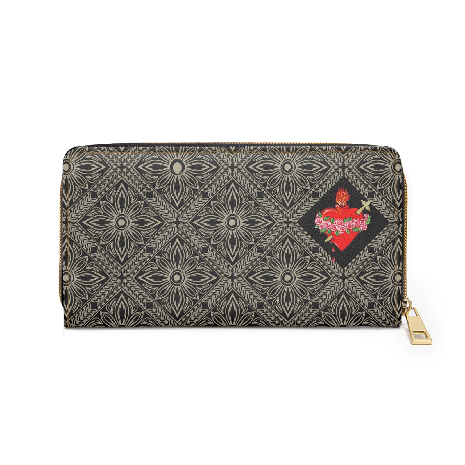Immaculate Heart of Mary  Zipper Wallet (Vegan Leather)