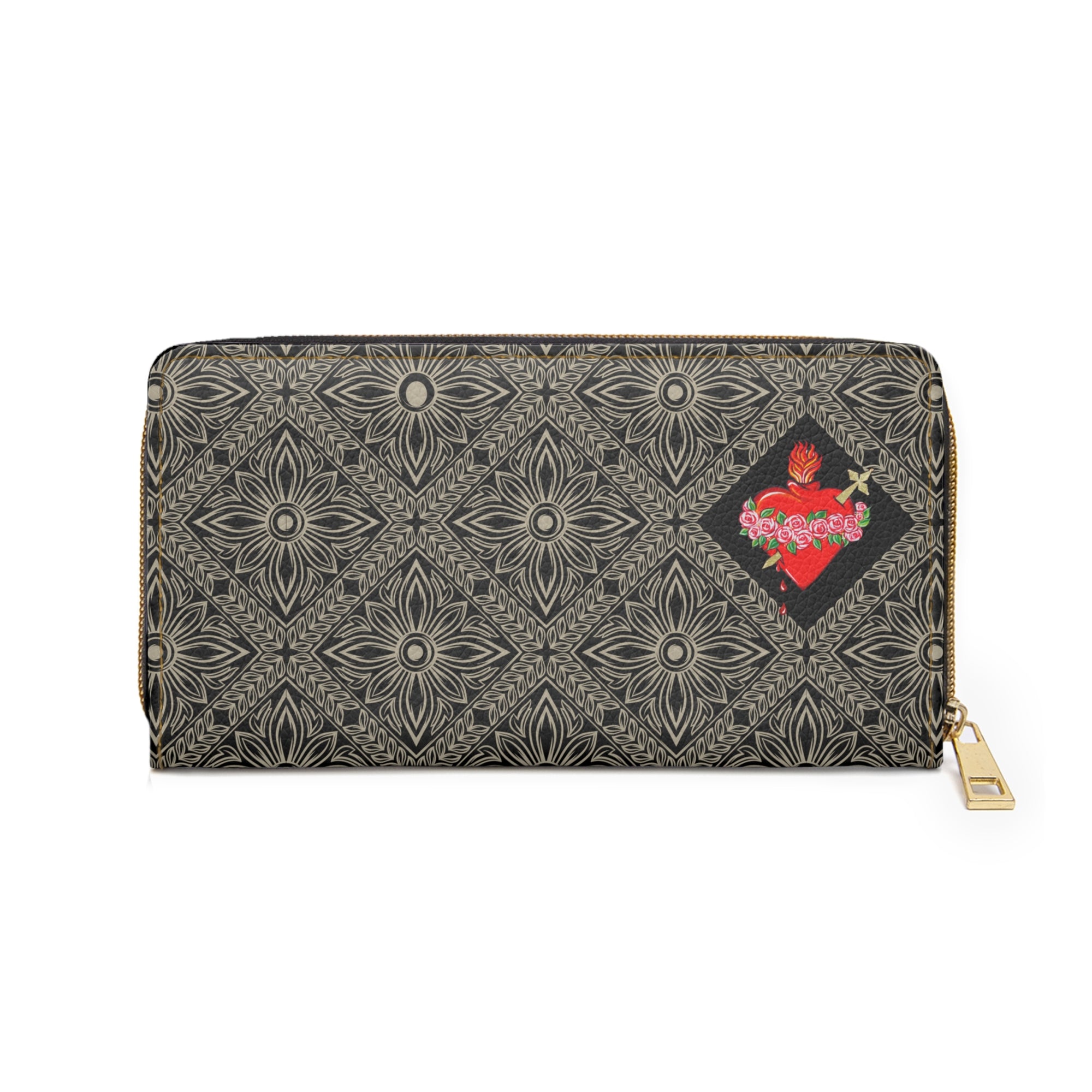 Immaculate Heart of Mary  Zipper Wallet (Vegan Leather)