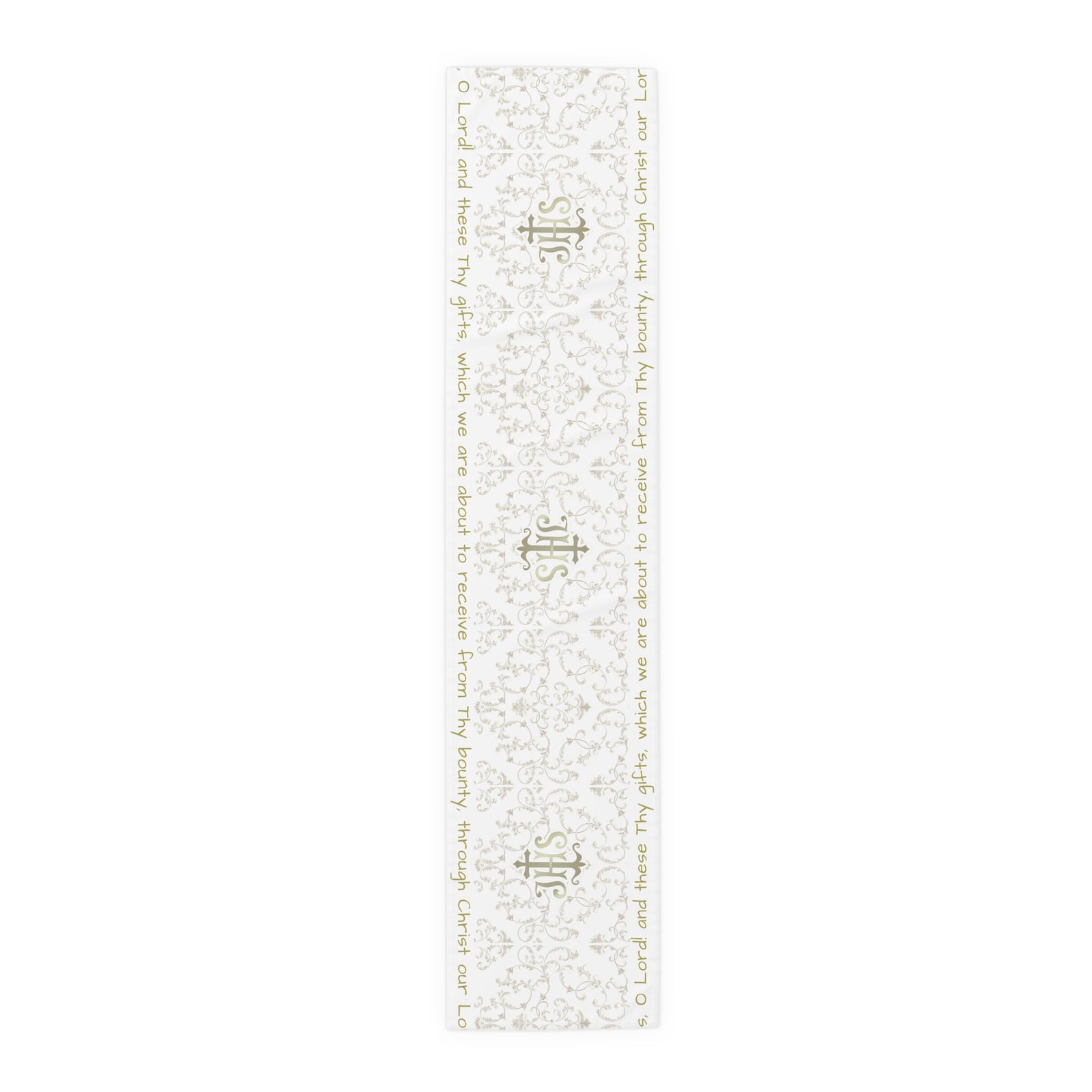 Bless us O Lord Table Runner in Cotton Twill or Poly