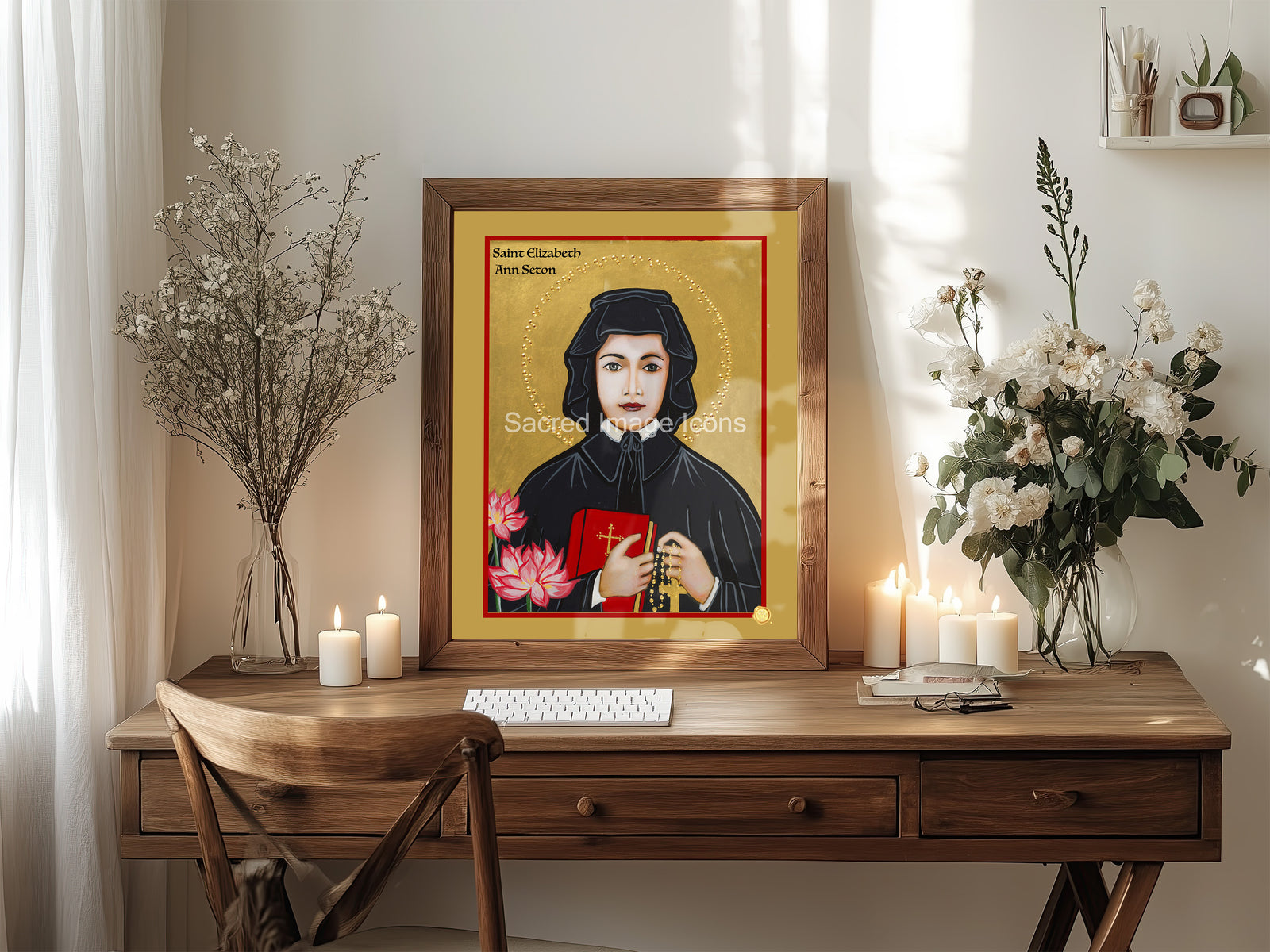 Saint Elizabeth Ann Seton Icon Print