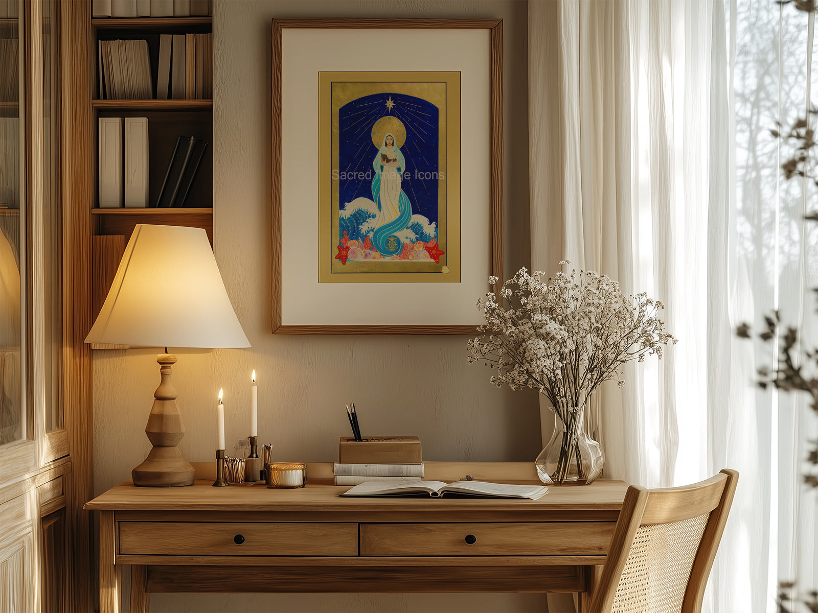 Our Lady Star of the Sea Icon Print