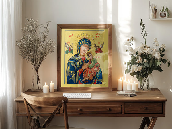 Our Lady of Perpetual Help Icon Print - Sacred Image Icons